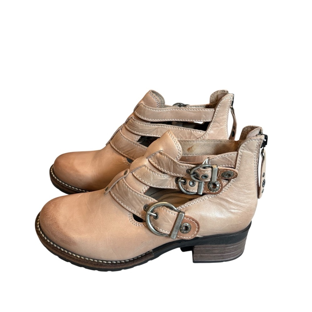 Dromedaris Kelsy Short Summer Leather Boot in Taupe Pearl, Sz 36 - Picture 4 of 14